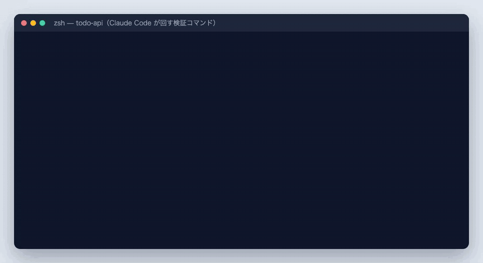 go test、npx cdk synth、npx jest が通り、cdk diff で IAM の権限が 2 件から 12 件に広がる差分が表で出る様子