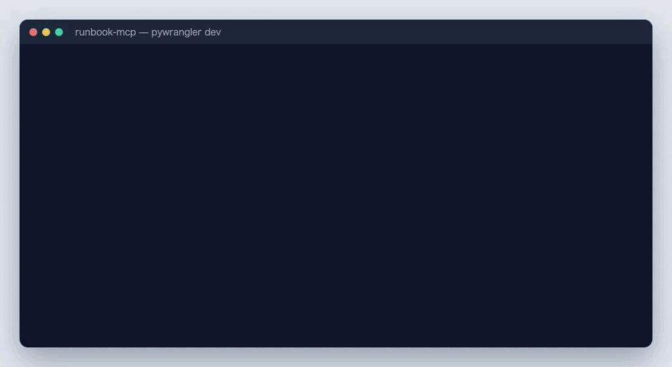 pywrangler dev で起動し、トークンなしの POST は 401、GET は 405、トークン付きの tools/list で 3 つのツール名が返る様子